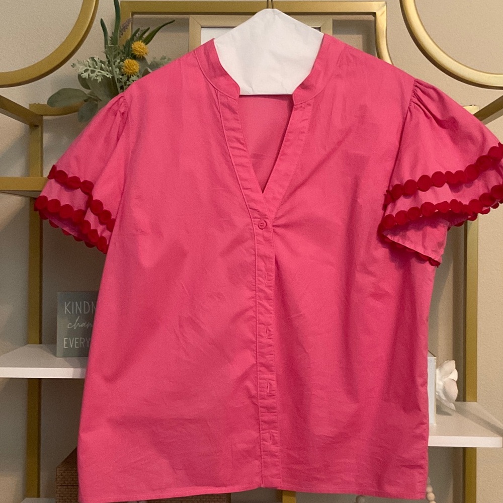 Flying Tomato Hot Pink Lightweight Top